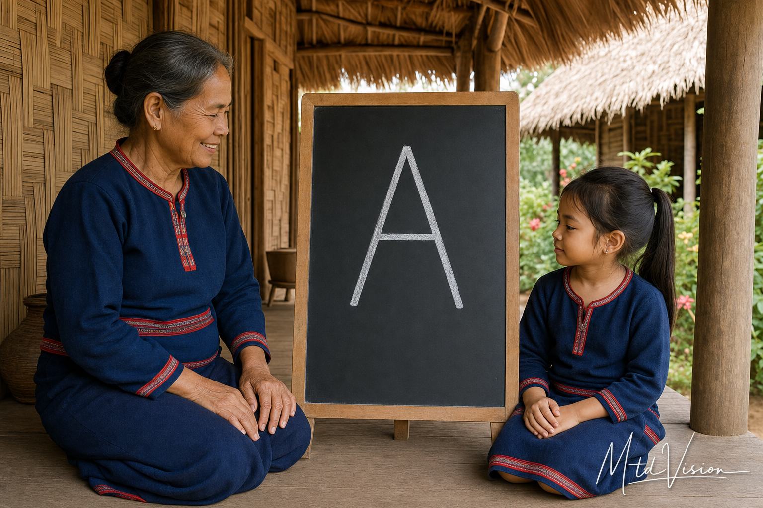 A letter of the Rhade alphabet, a.