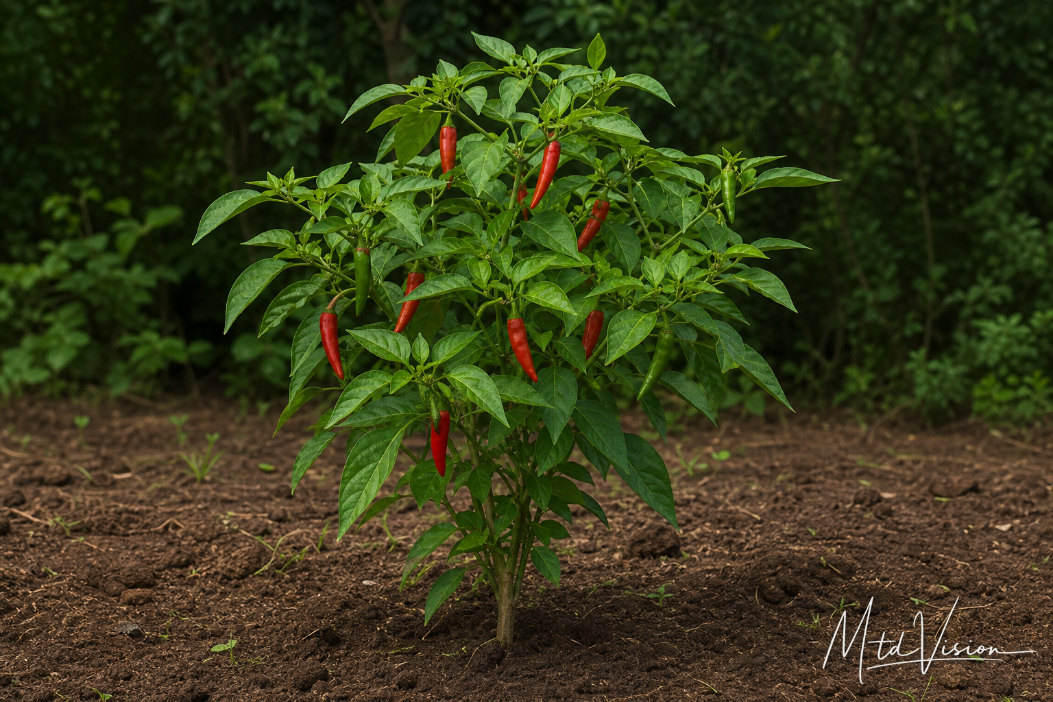 Chili pepper plant (ana amrêč).