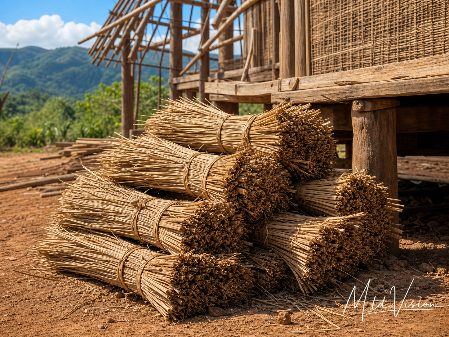 Bunch or bunch of thatch.