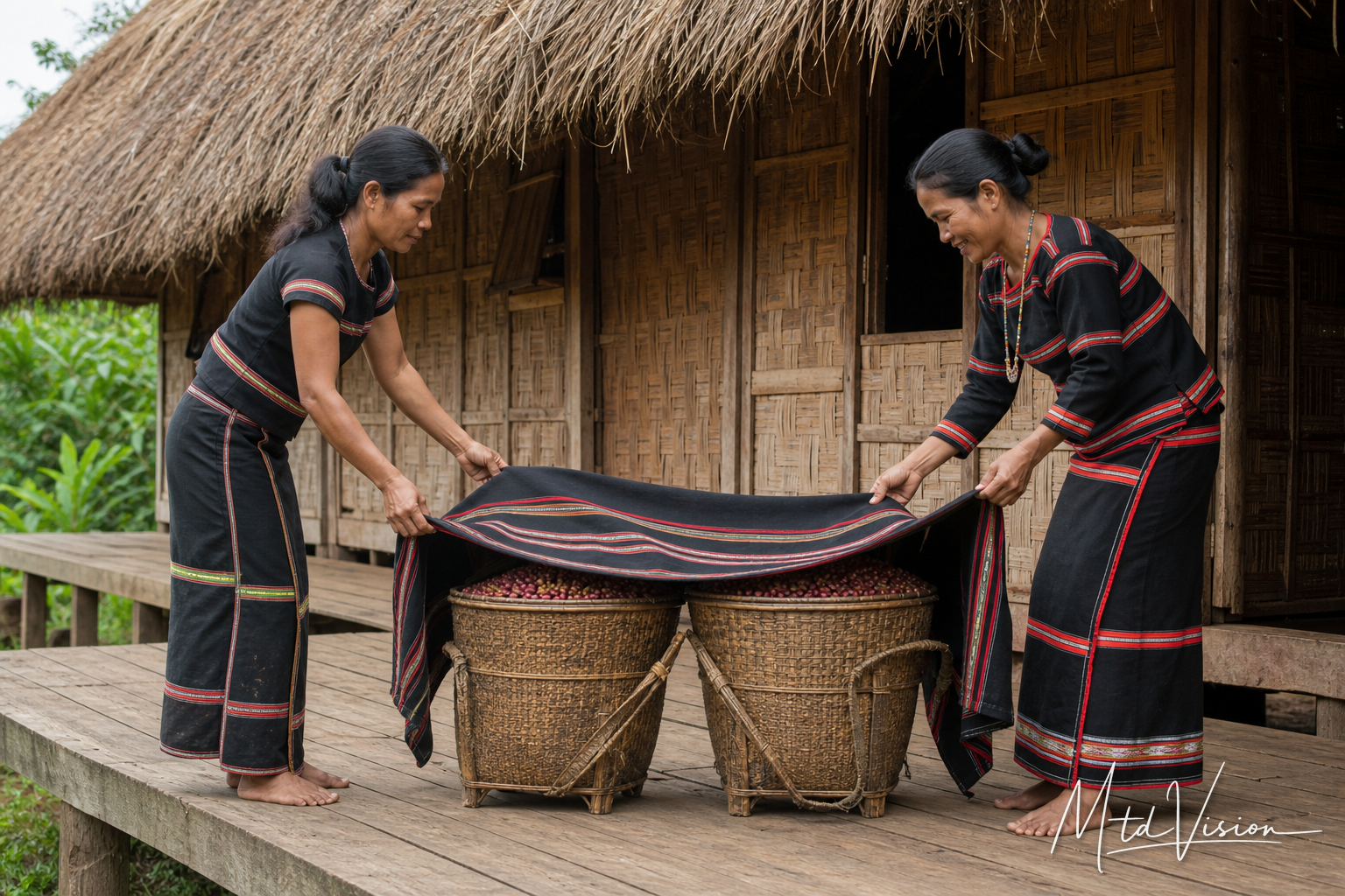 bi asăm: to cover with a blanket, cloth, or similar material.