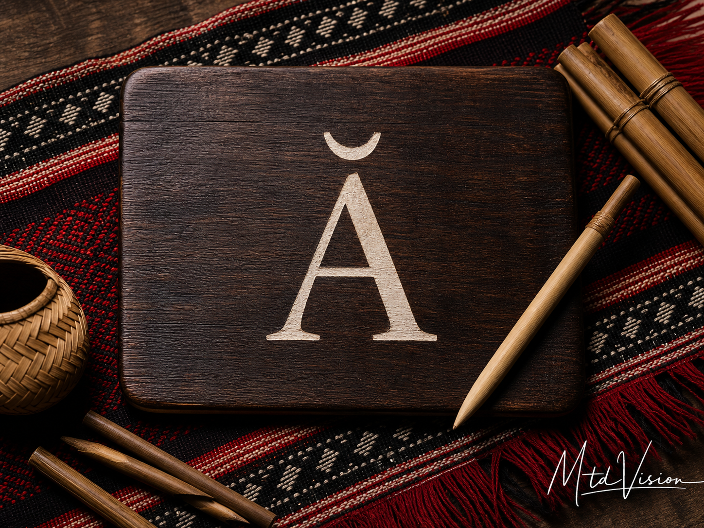 The Rhade alphabet letter ă.