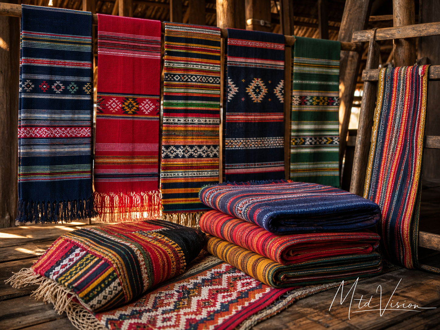 Colourful, multicoloured.