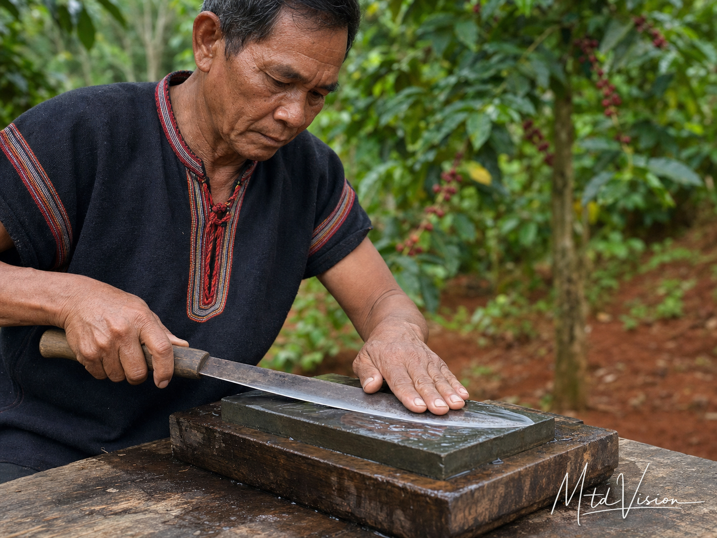 bi ƀơ̆ng: To sharpen.