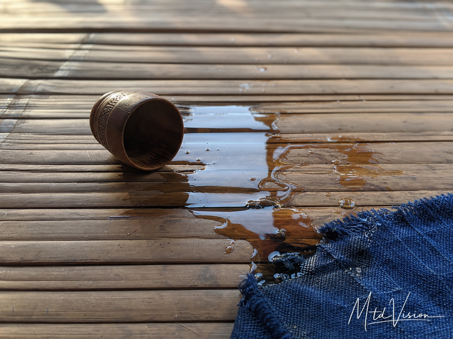 Spilled.