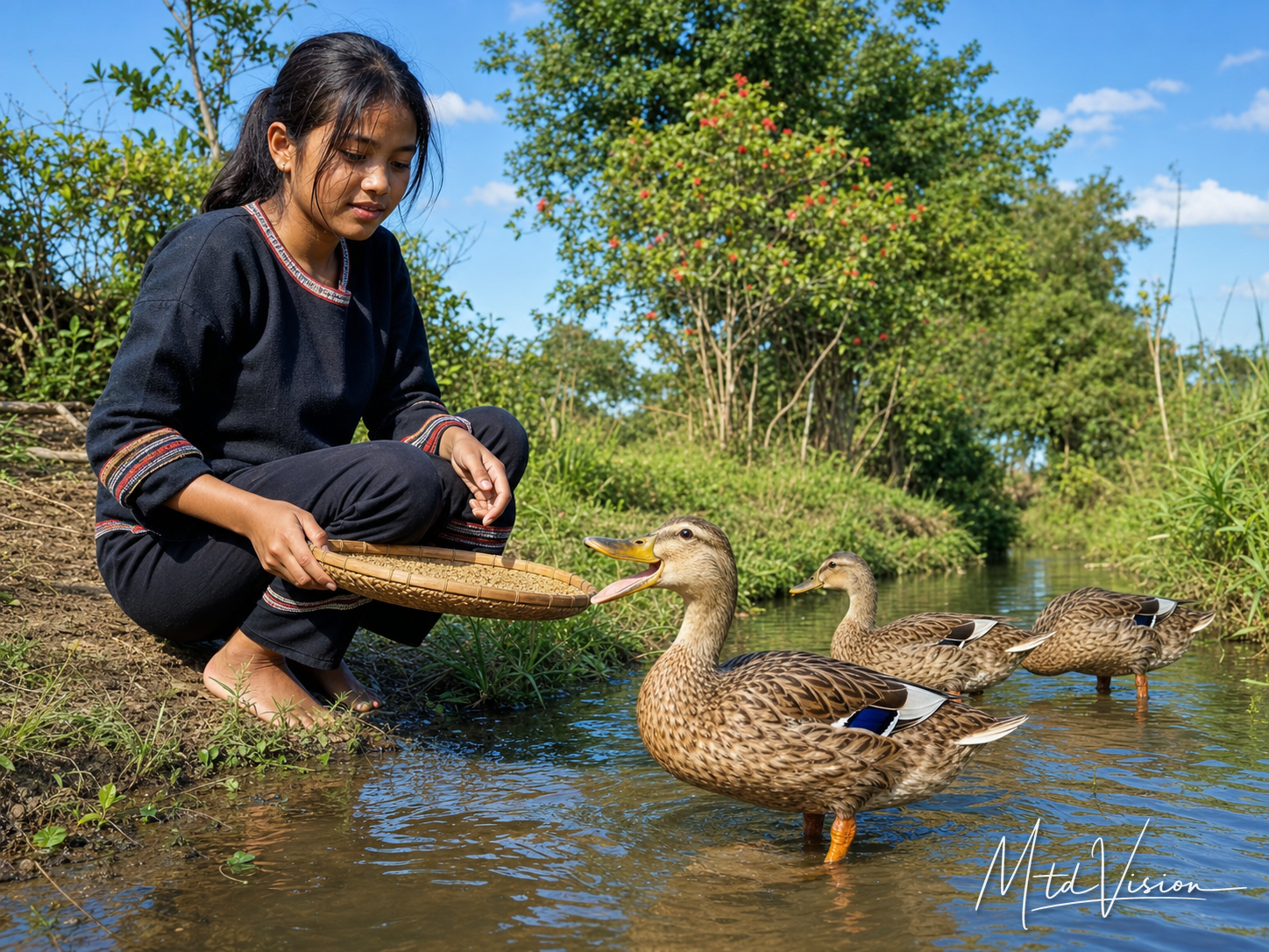 Duck's quacking.