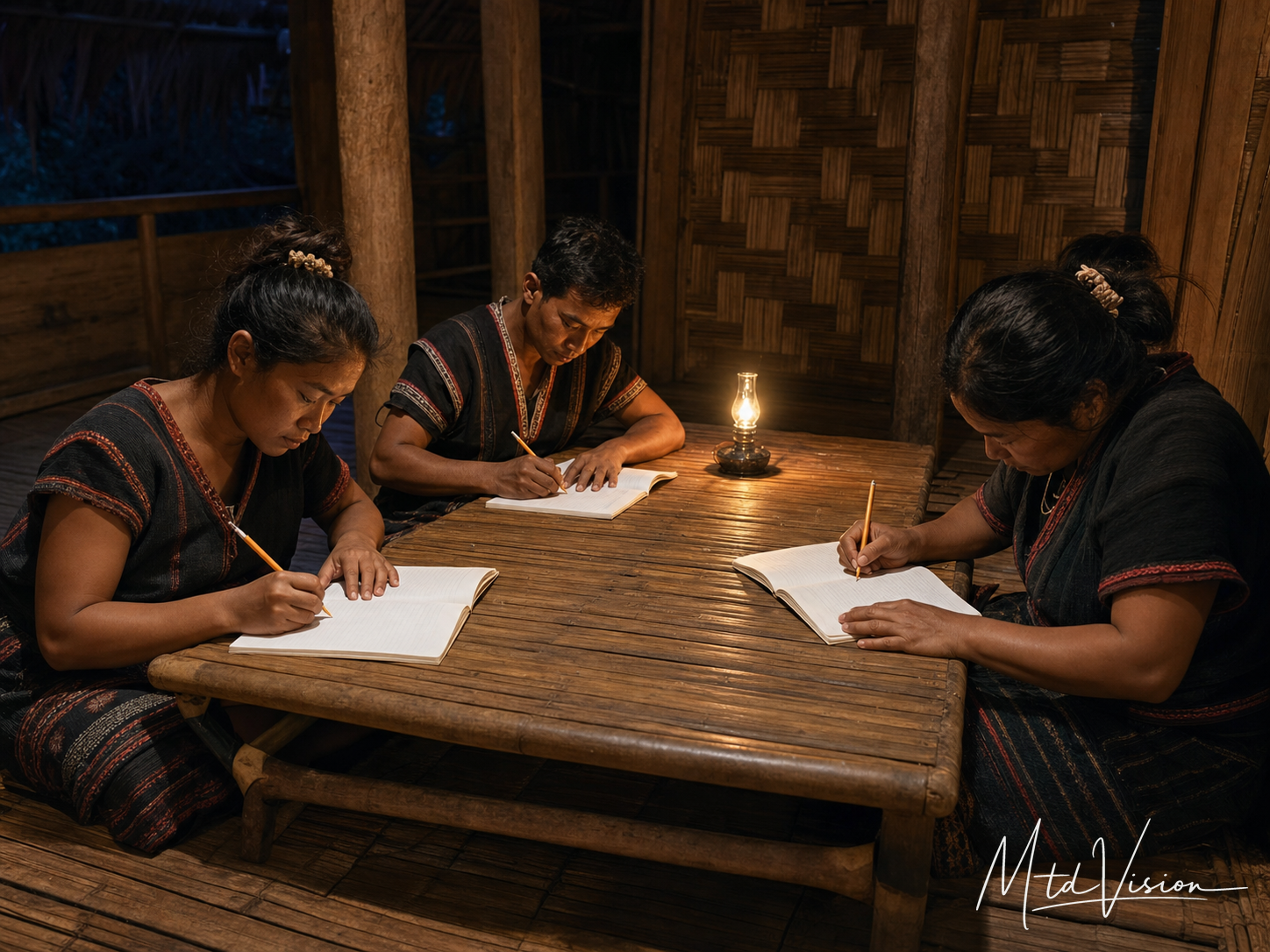 bi čih: To write (plural).