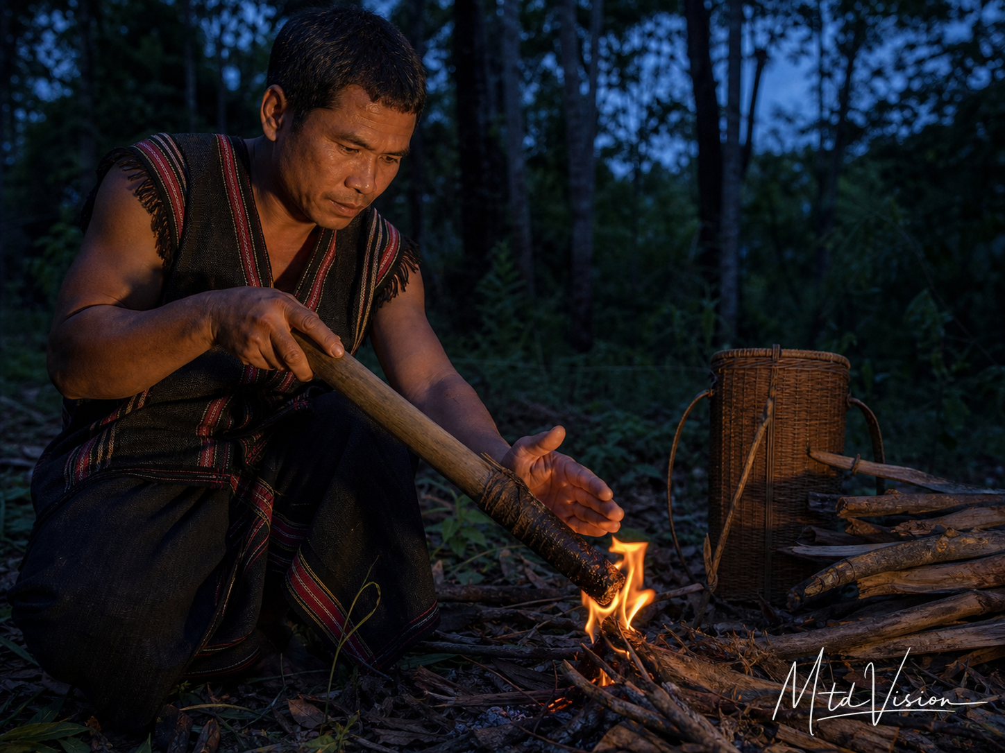 čuh pui: To light; to set fire to.