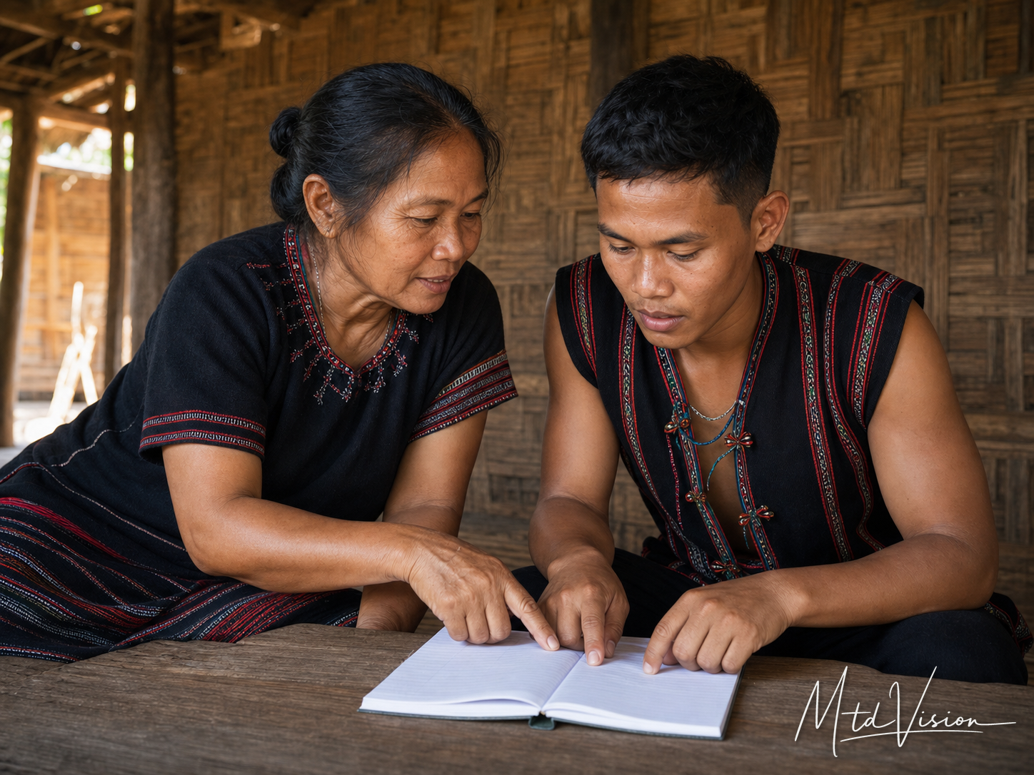 bi dlăng: To make someone read.