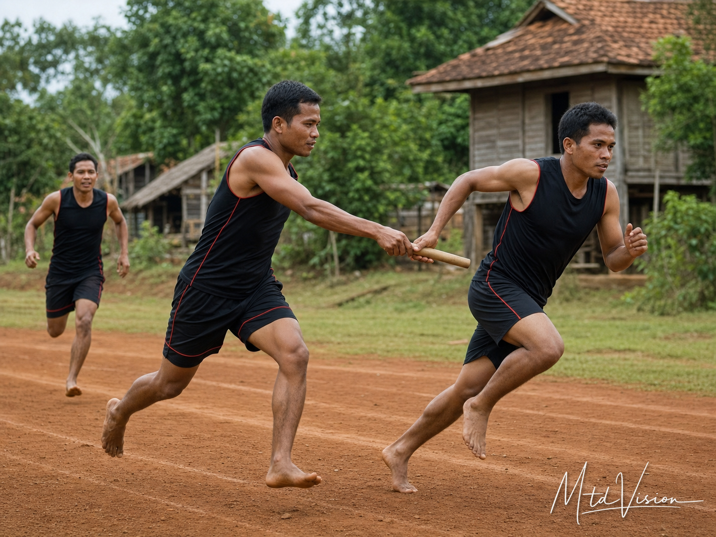bi dưi: To help someone succeed or win.