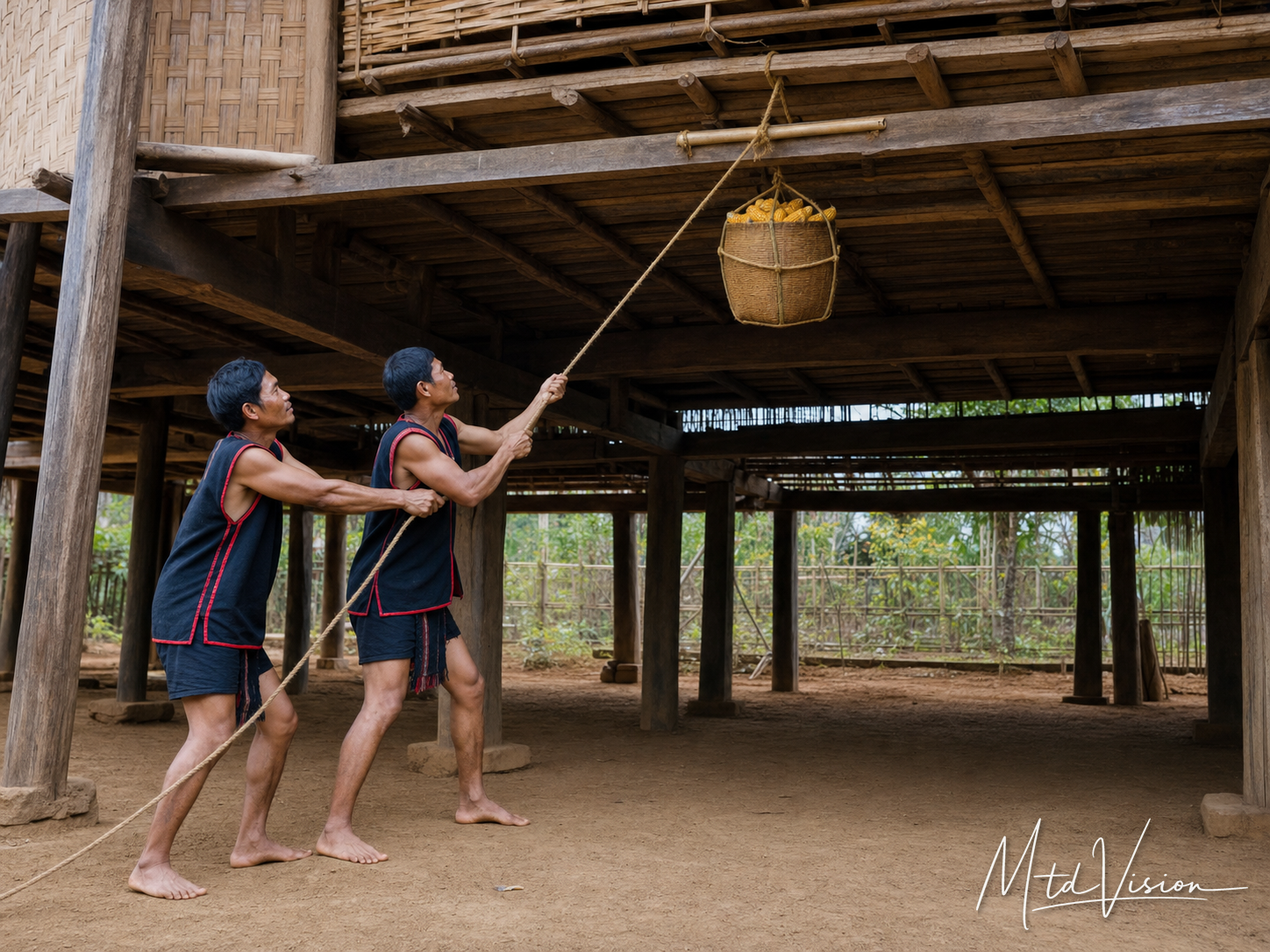 bi dăng: To make high or raise.